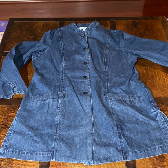 Coldwater Creek Jackets & Blazers - Coldwater Creek XLP Long Jean Coat